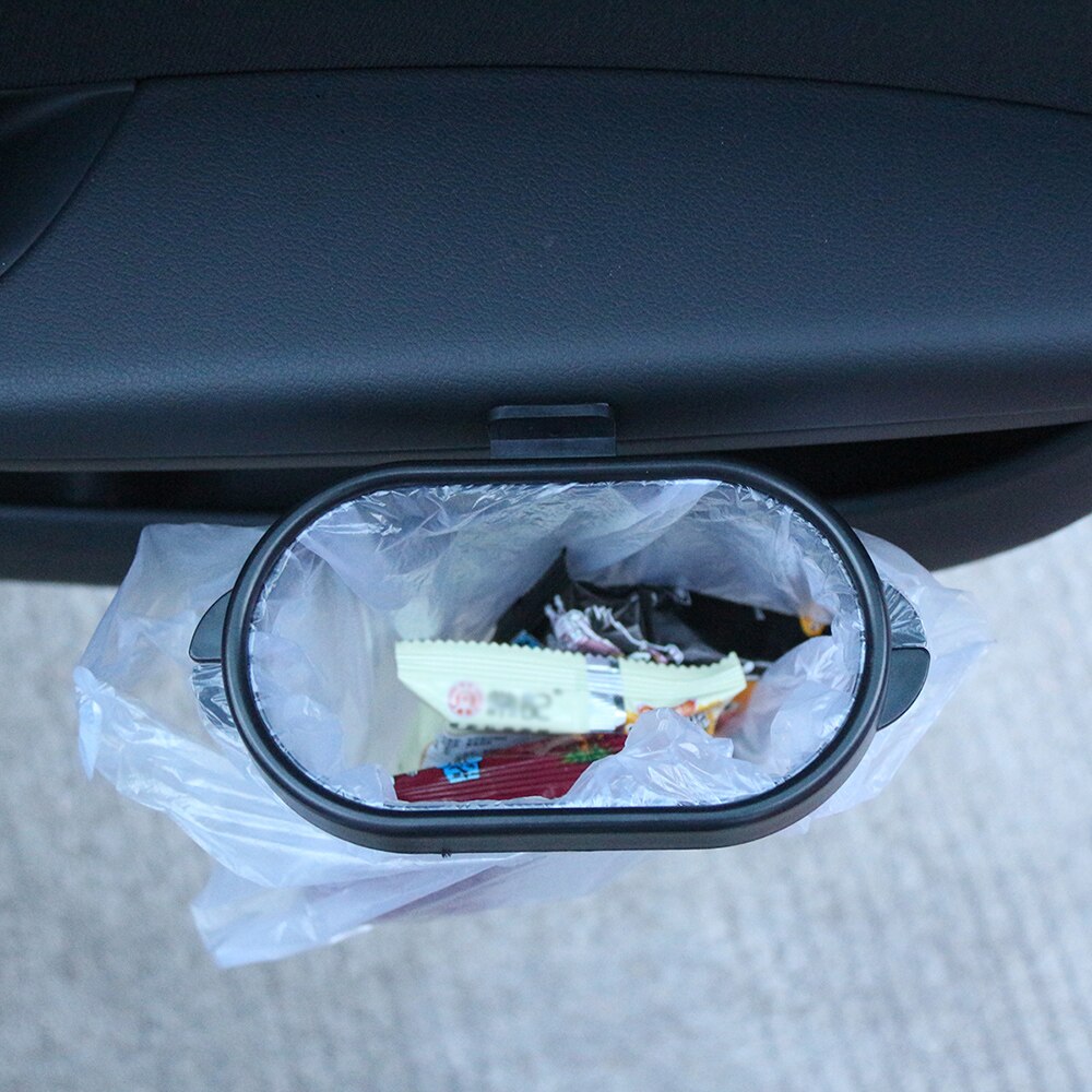 Foldable Plastic Car Trash Can Frame Bucket for Garbage Trash Bin Waste Rubbish Bag Holder Frame Auto Organizer Accessories