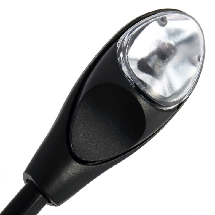 Icoco 1 Pc Mini Flexibele Clip-On Bright Book Light Laptop Witte Led Boek Lezen Licht Lamp