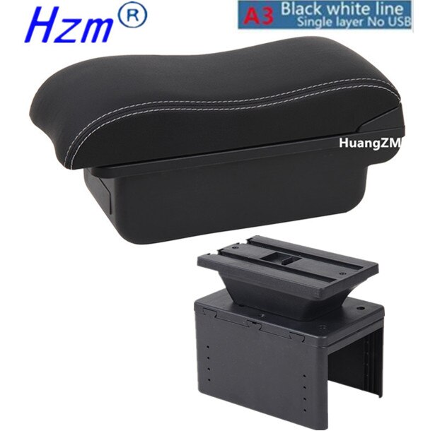 Boîte d'accoudoir de voiture universelle, modèle universel, boîte de rangement d'accessoires de voiture, pièces de rénovation, augmentation de la Fatigue: GRIS