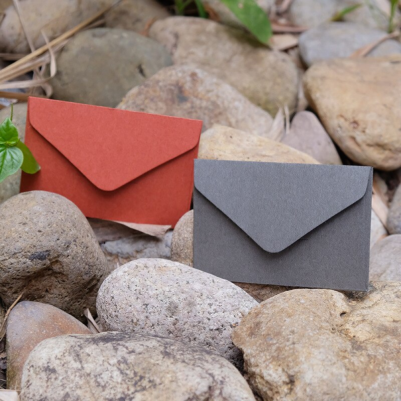 (10 pieces/lot) 10.5*6.7CM Vintage Special Paper Mini Envelope Membership Card Envelopes