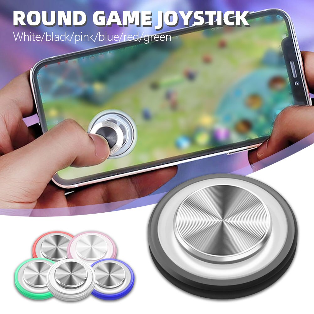 Mini Joystick de jeu rond pour téléphone portable, contrôleur de bouton métallique, dîner de poulet pour Android Iphone avec ventouse