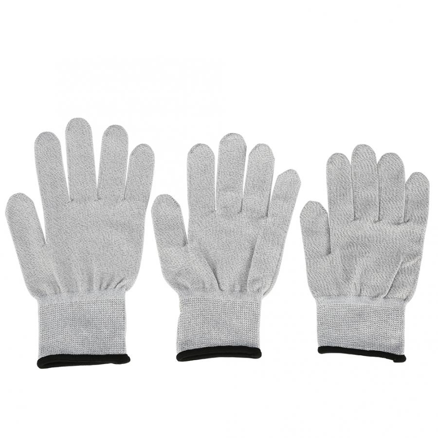 1 paar Massage Elektrode Handschuhe Strom Leitfähige Handschuhe elektro Schock Handschuh Faser Elektro Hand Massage Gesundheit Pflege