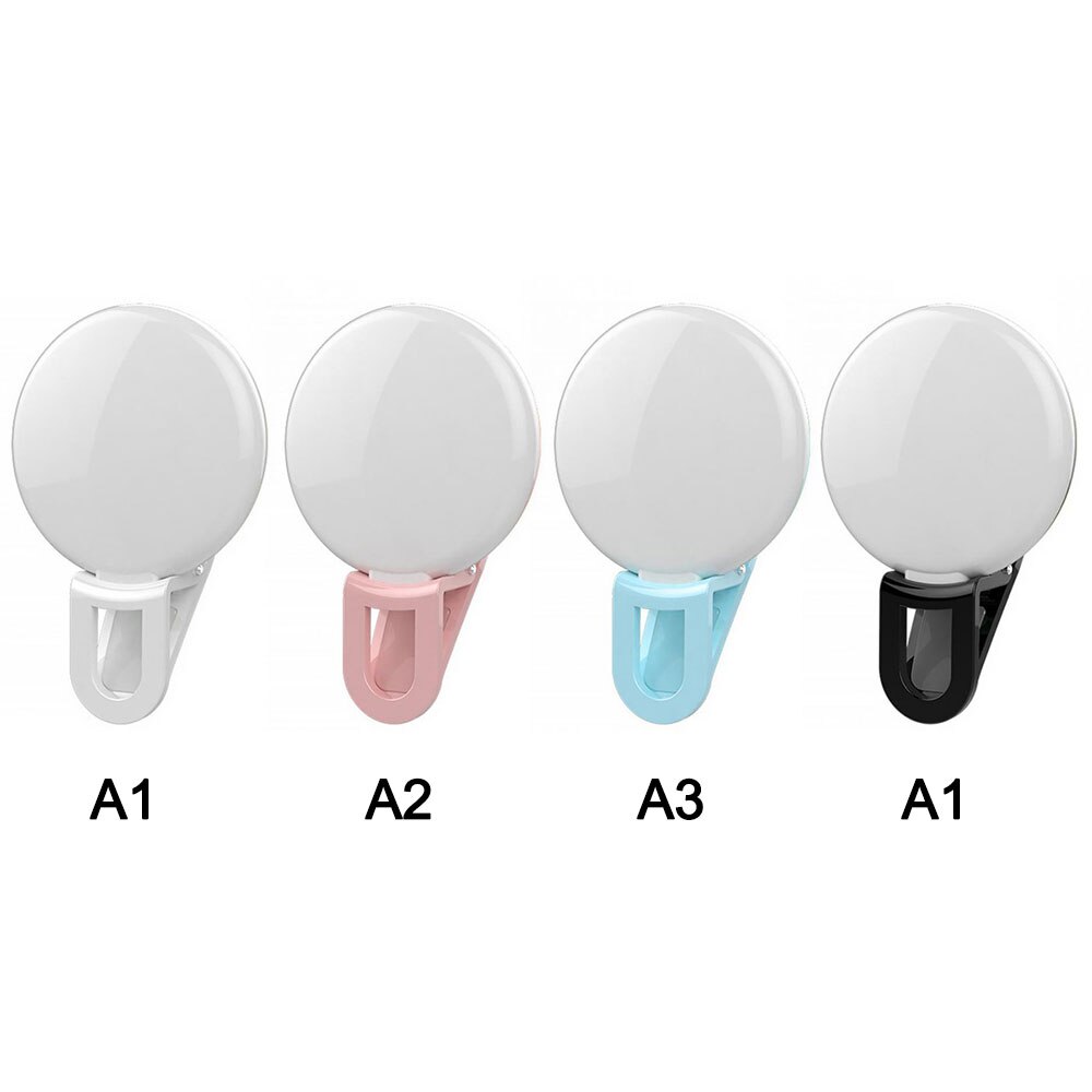 Telefoon Selfie Flash Led Clip-On Mobiele Telefoon Draagbare Selfie Light Night Verbeteren Vullen Licht Vrouwelijke Anker Schoonheid Zelf-Timer Lamp