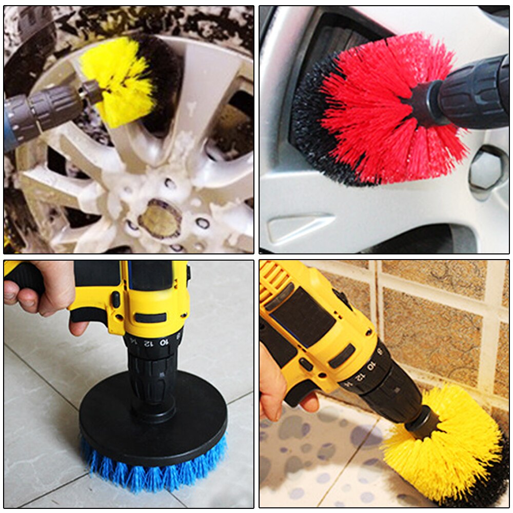 12 Stuks Power Scrubber Borstel Elektrische Boor Borstel Scrub Pads Grout Boormachines Scrubber Schoonmaak Borstels Bad Cleaner Gereedschap Kit