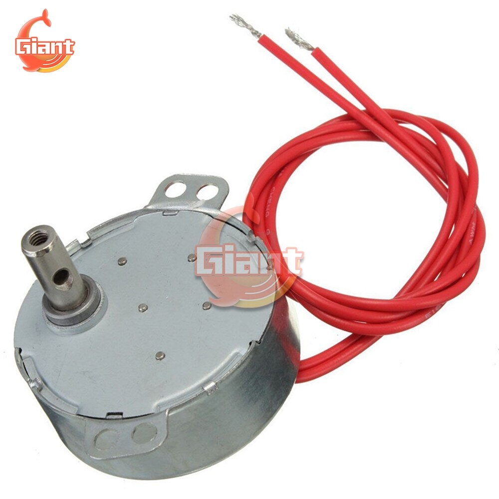 Pro TYC-50 AC 12V AC 220-240V 50/60Hz estable Motor síncrono 5/6RPM robusto par 4W CW/CCW para plataforma giratoria para microondas Fan