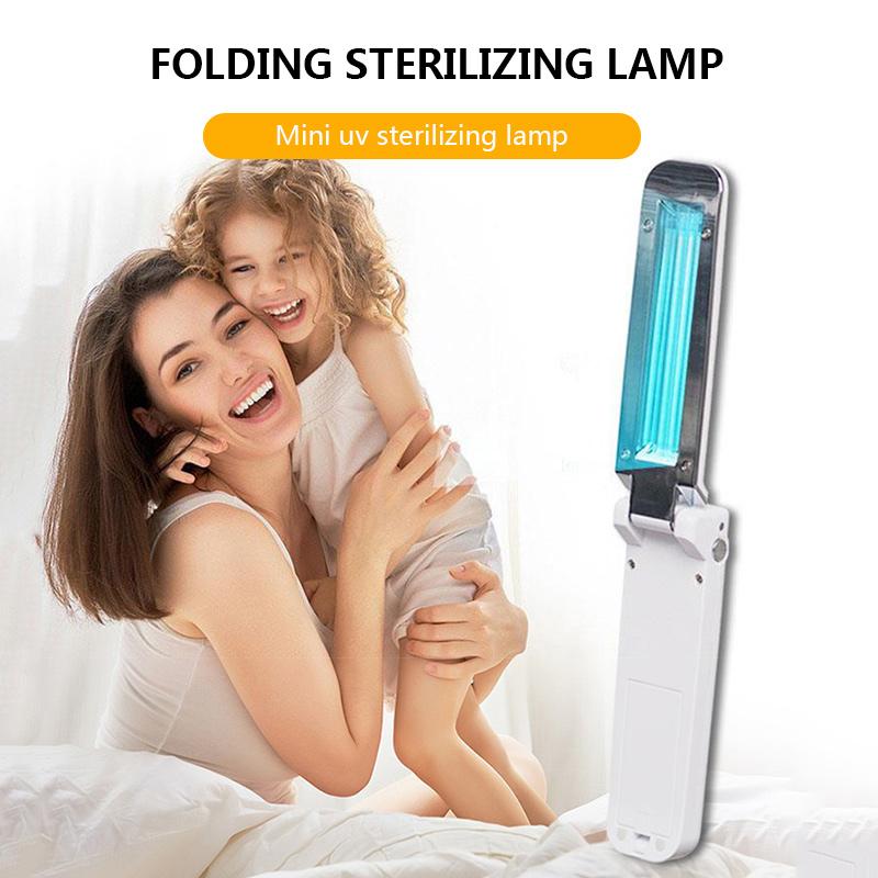 Sterilization Lamp Remote Plastic Portable USB UV Disinfection Light Home Use