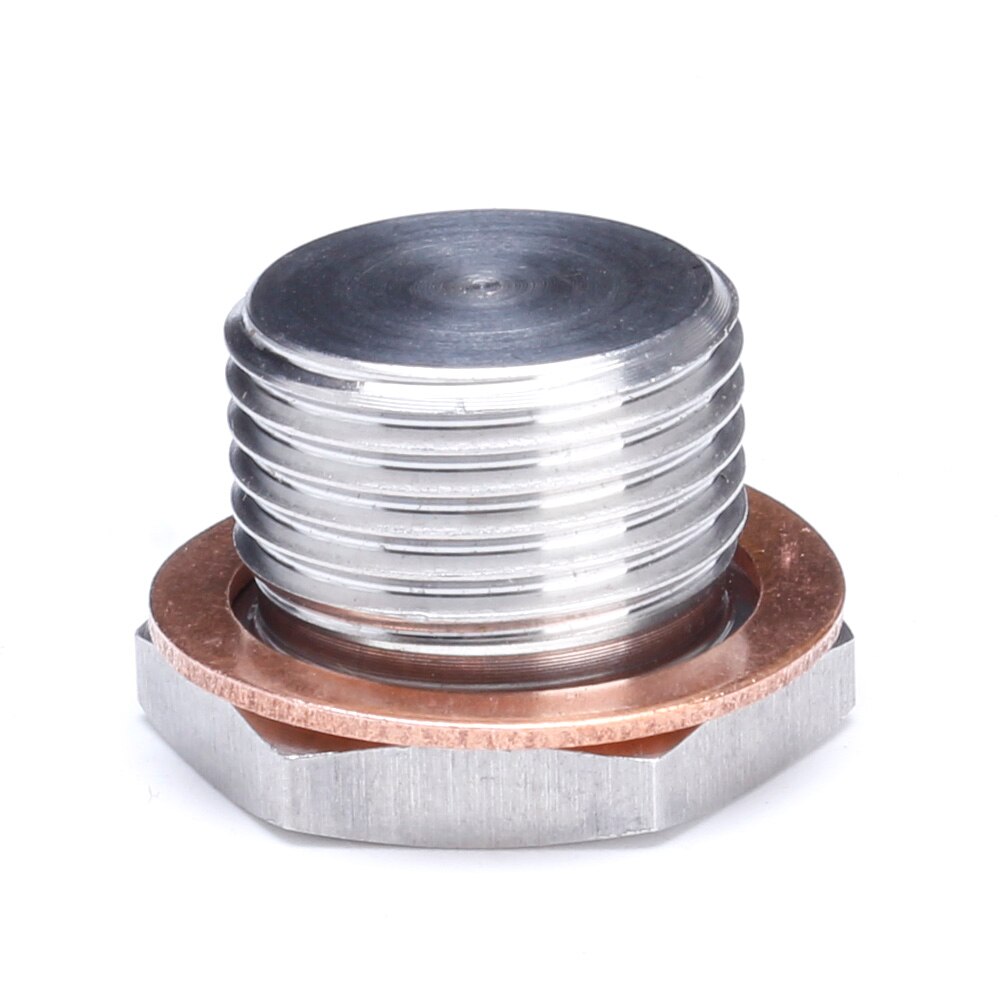 304 Stainless Steel O2 Oxygen Sensor Plug M18 X 1.5 Thread Fit For American European Japanese Cars and Trucks
