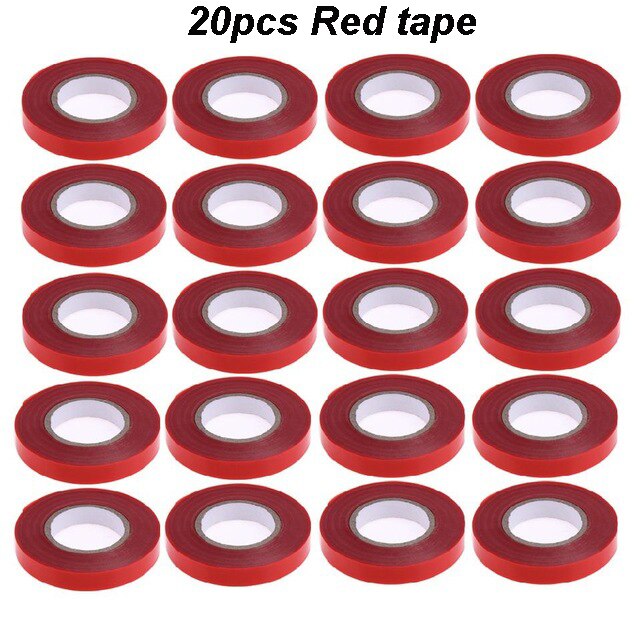 Garden Tools Plant Tying Tape tool Tapener Machine Branch Hand Tying Machine Tape tool Tapener Packing Vegetable Stem Strapping: 20pcs red tape