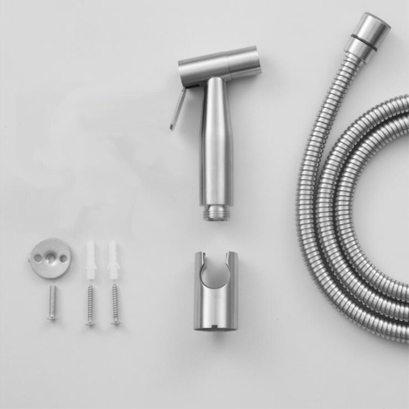Hand Held Bidet Sproeier met Muurbeugel Wc Douchekop Bidet Sproeier Set voor Badkamer Bidet Kraan
