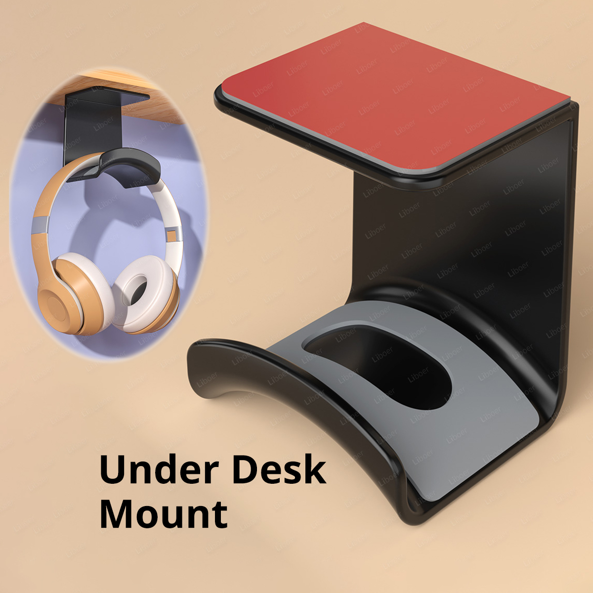 Soporte Para Auriculares Debajo Del Escritorio - Gancho De Aleación De Aluminio Universal