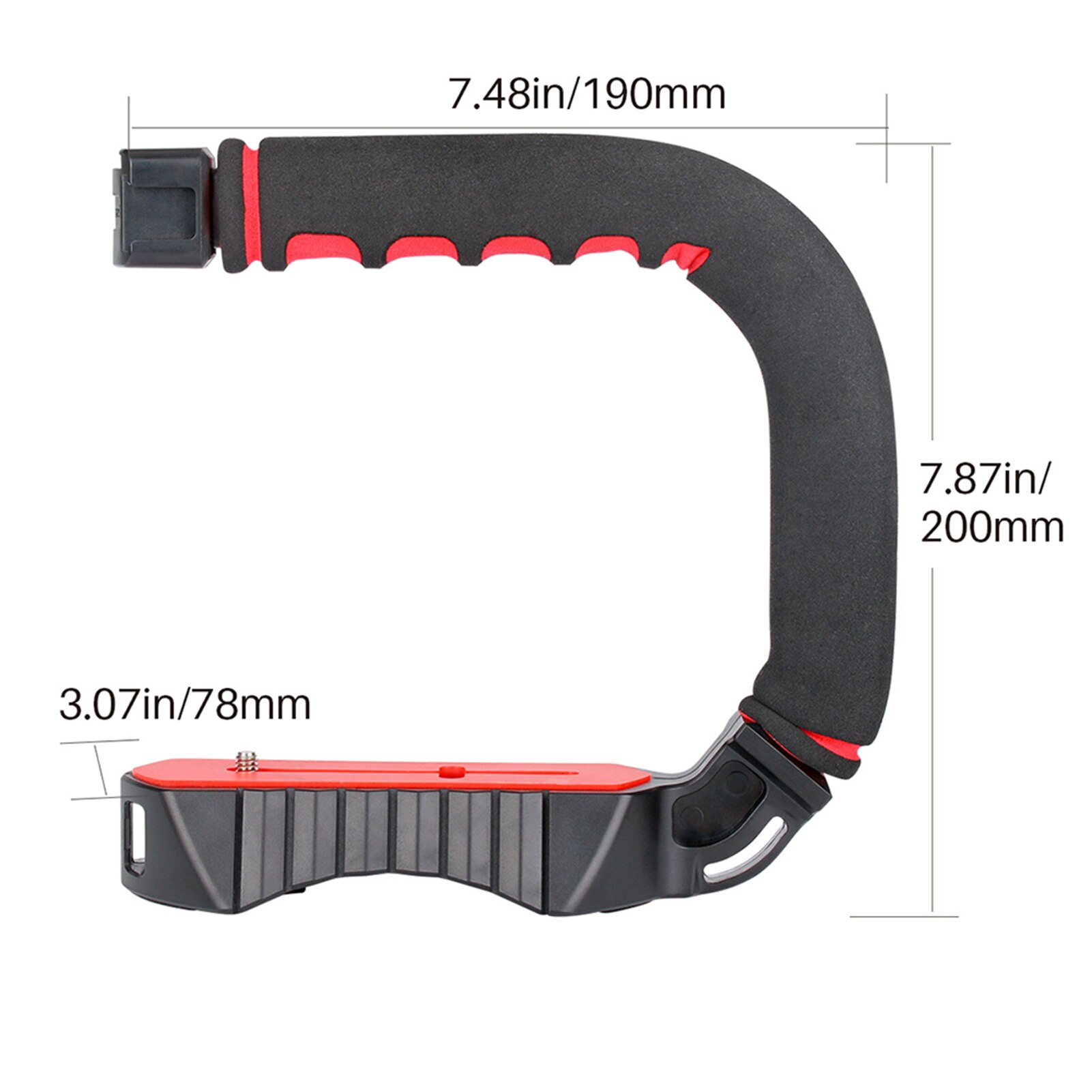 Ulanzi Mobile Phone Camera Universal Handheld Video Shooting Stabilizer 3 Shoe Ports Support Flash And Microphone Connection