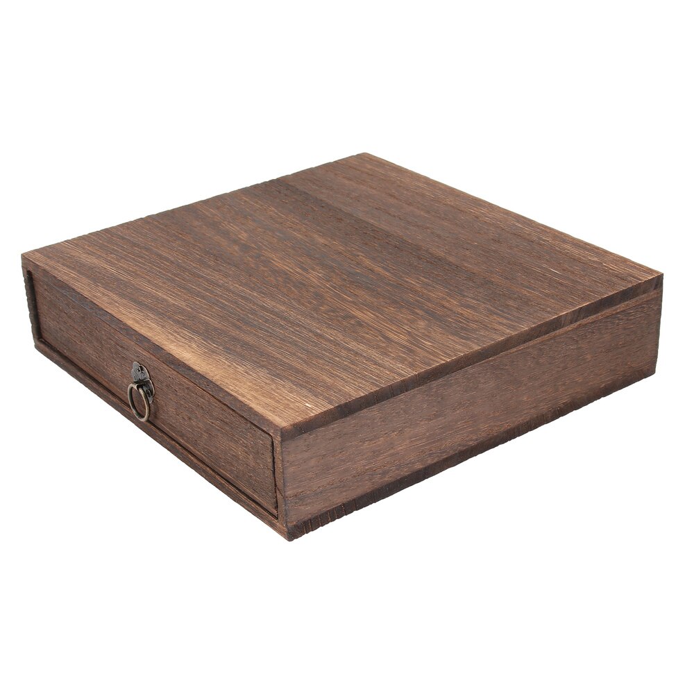 1 Set of Wood Tea Box Tea Chest Box Drawer Tea Box Wood Storage Tea Cake Drawer