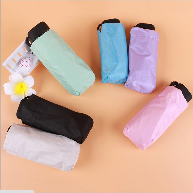 portable men's umbrella mini pocket umbrella UV protection rain folding ladies small automatic umbrella shopping