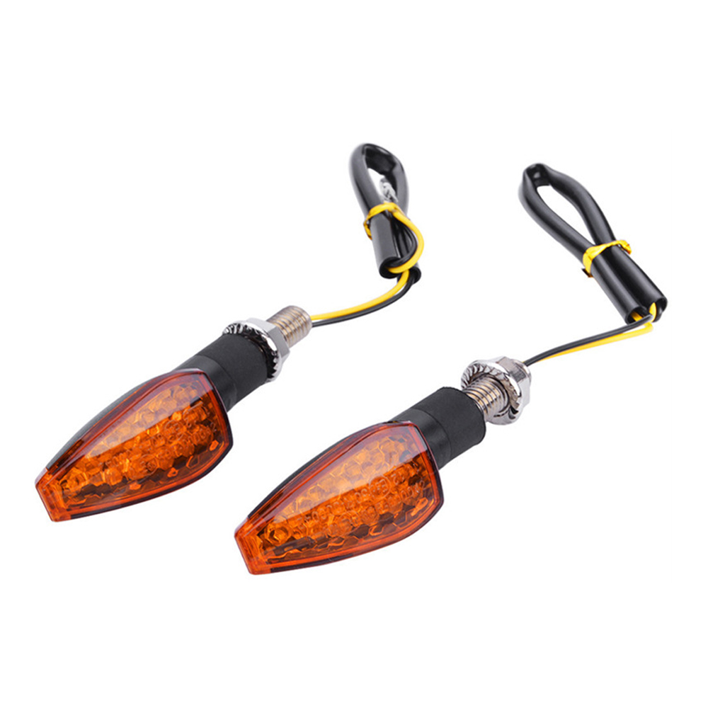Intermitentes LED para motocicleta, indicador intermitente E50 Mark para Kawasaki Z900 Honda Msx 125 Dax GSXR 600 K7: Amber Case