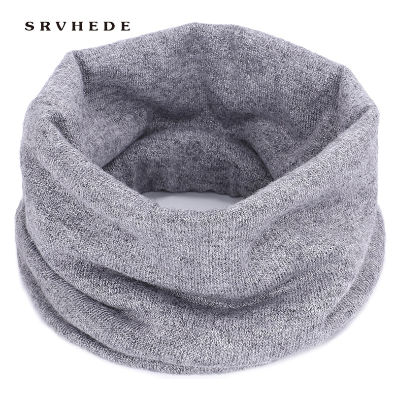 Foulard rond en laine tricoté massif, laine pour hommes et femmes, tendance hiver