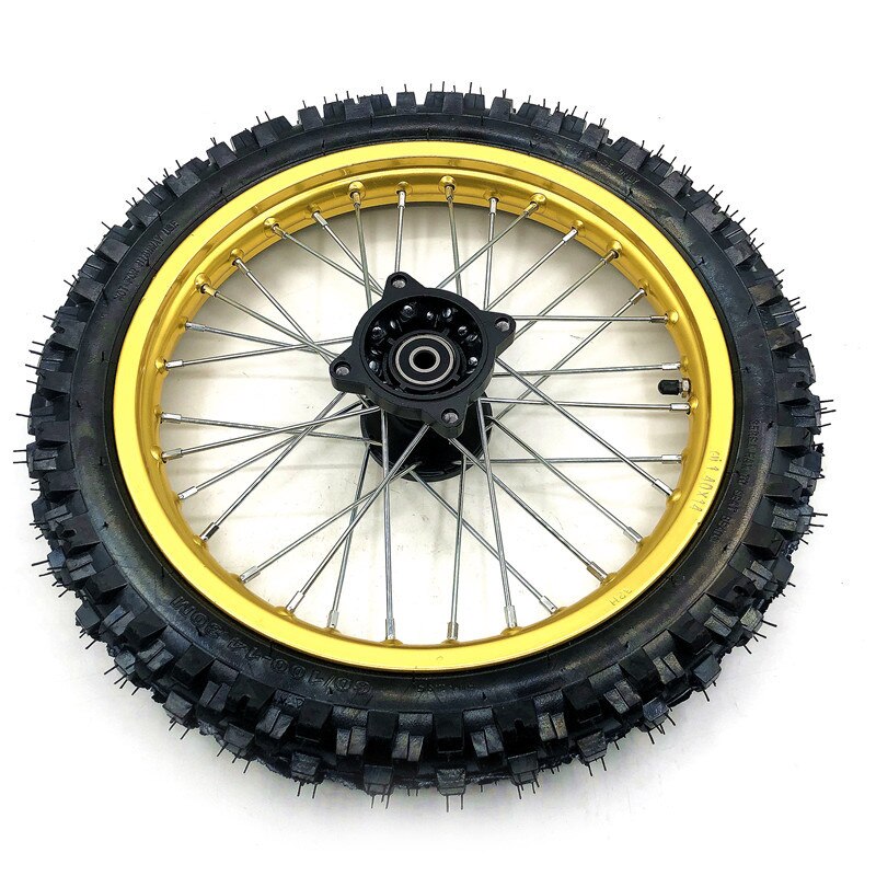 Front 14inch Pit Bike wheels GuangLi 60/100-14 Tyre Aluminum Alloy Rims with 32 holes spoke KTM CRF PRO KLX YZF 110cc