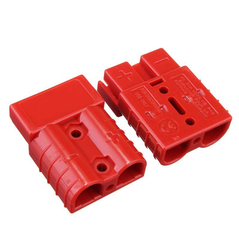 4Pcs/lot 600V 50A Battery Trailer Pair Charge Plug Quick Connector Kit Connect Disconnect Winch Electrical Power Cable Connector