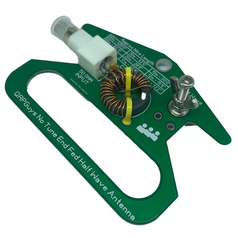 Portable No Tune End Fed Half Wave Antenna Assembly