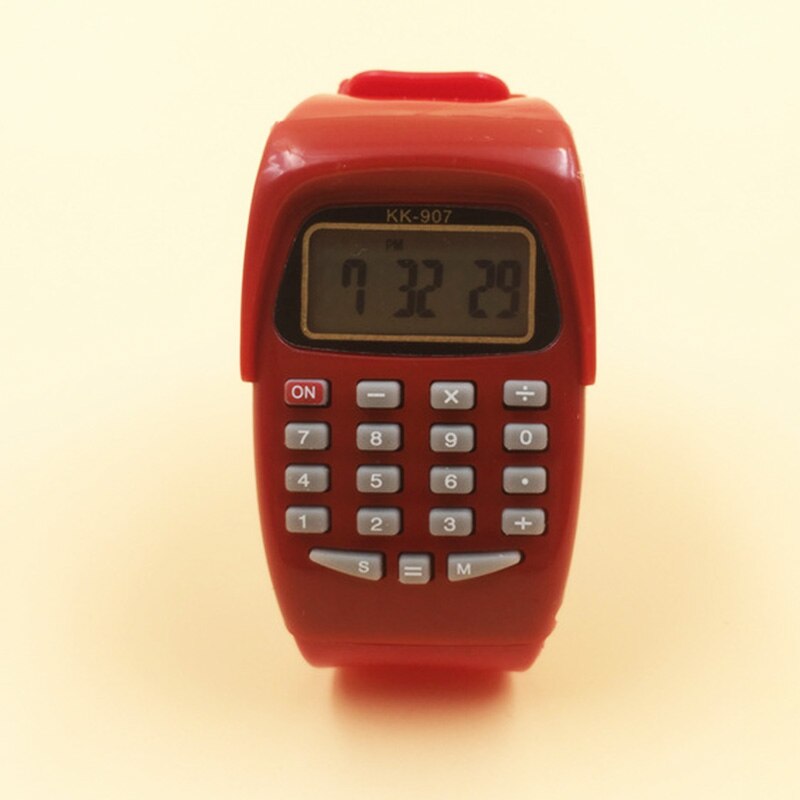 TIke Toker, kinderen Silicon Horloge Jongen Meisje Student Sport Tijd Klok Elektronische Digitale Horloge Relogio Feminino: Rood