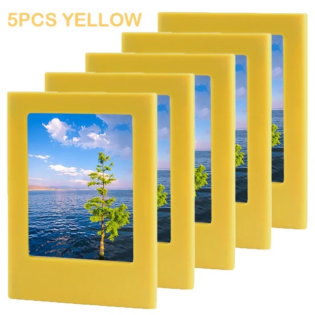 Nowe magnetyczne ramki na zdjęcia do lodówki 3-calowa kolorowa ramka na zdjęcia Magnesy Album do Fujifilm Instax Mini Film Papers: Czerwony