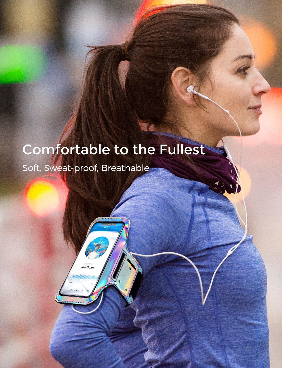 Mpow bracciale sportivo da corsa bracciale con schermo sensibile fino a 6.1 pollici Smartphone per iPhone 12/11 Pro/11/XR