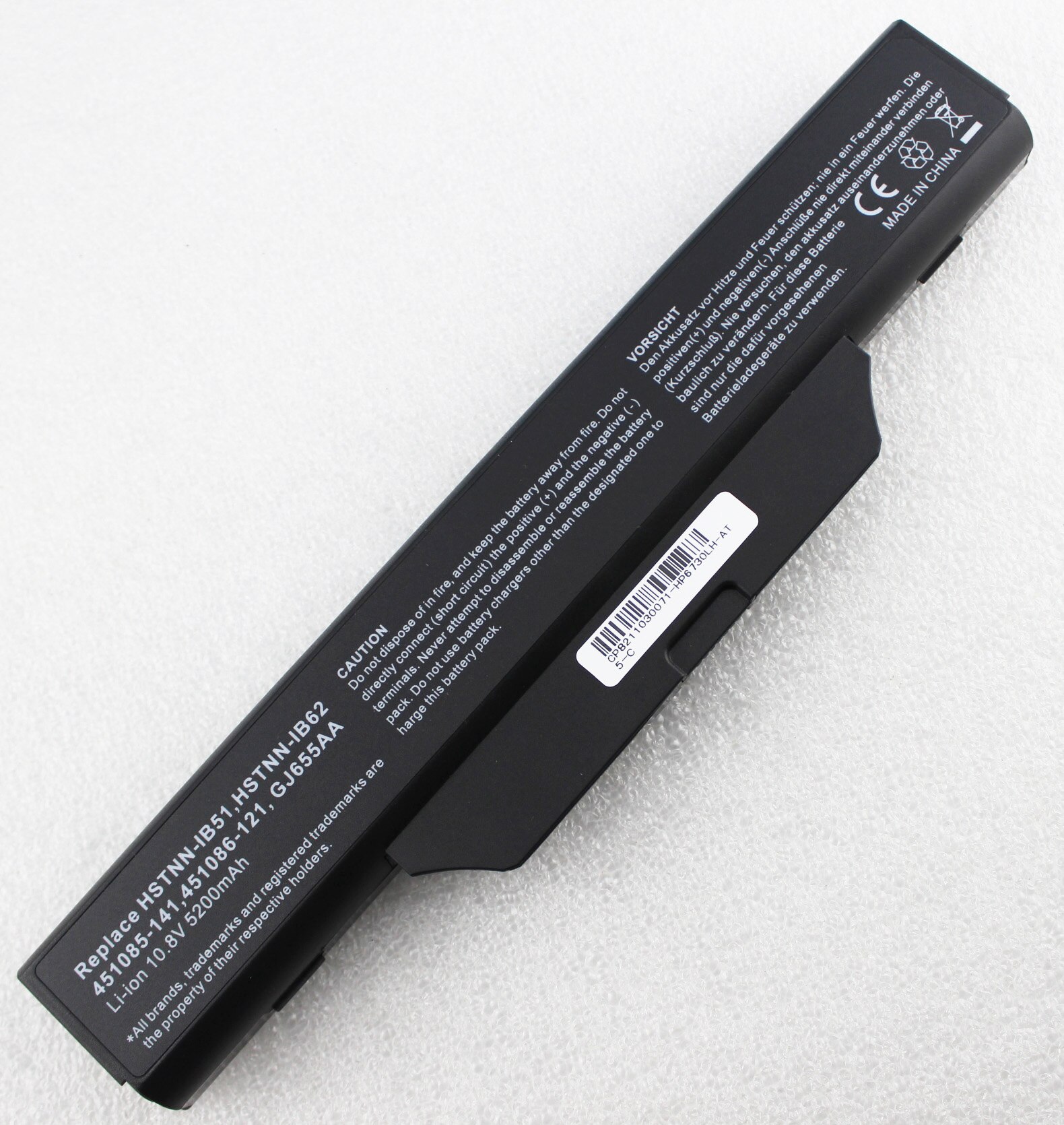 Batería para HP Compaq 6720s 6730s 6735s 6820s 6830s 6720/CT 550 portátil de 451085-141 HSTNN-IB51 IB52 451568-001 161, 121