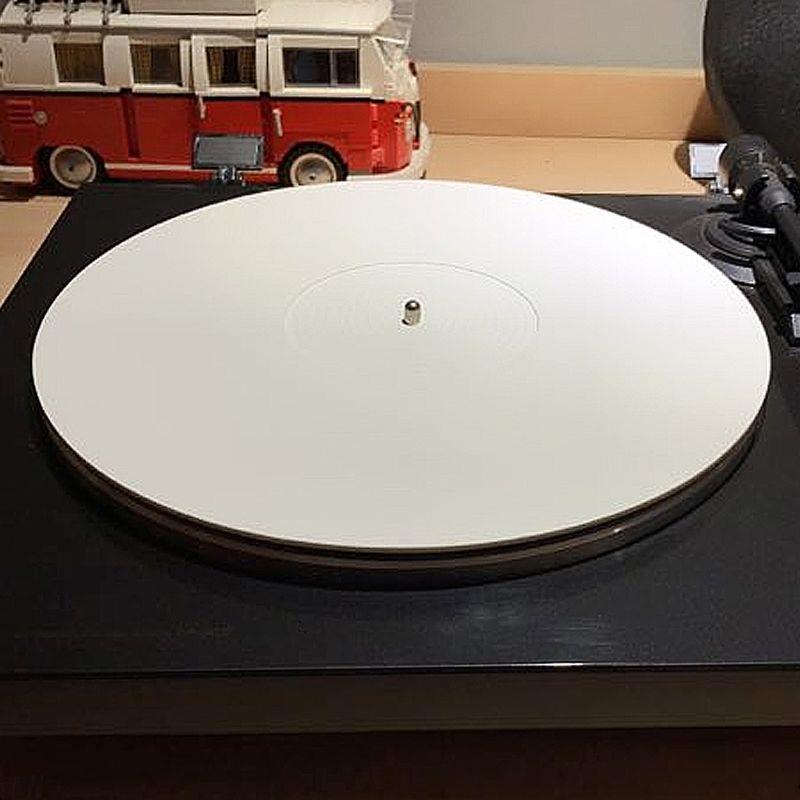 Tapis de vinyle antistatique de LP de tapis de disque acrylique de 12 pouces 3MM pour des accessoires de phonographe de tourne-disque 28TE