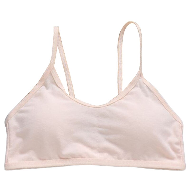 Teen Girls Underwear Soft Padded Cotton Bra Young Girls for Yoga Sports Bra 8-18Y: A