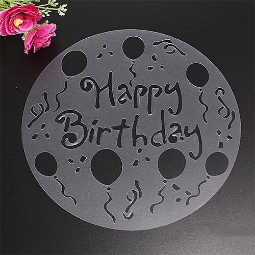 Salg! 4 stk/lot rund fondant sukker håndverkskake dekorere bursdagsblomst hjerteformer gratulerer med dagen kaker dekorformer