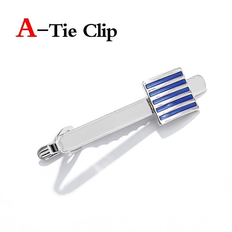 Formele Pak Pins Manchetknopen Uitloper Tie Tack Claps Classic Tie Clip Mannen Bruiloft Business: A-tie clip