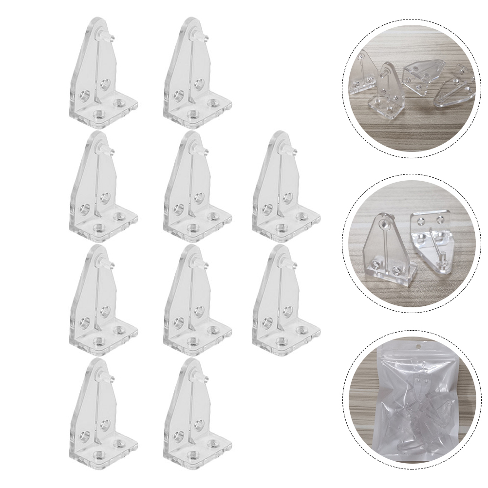 40Pcs Venetian Blind Hold Down Brackets Clear Plastic Blinds Hooks Supplies