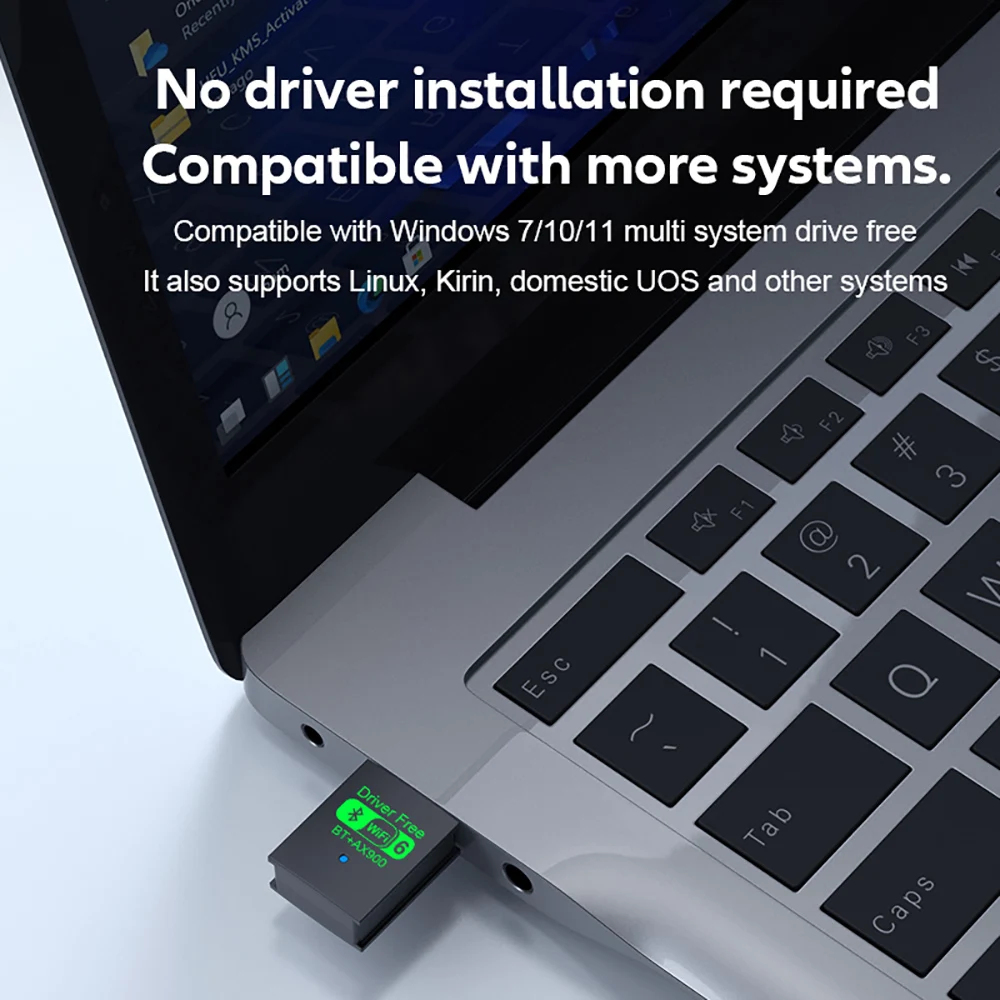900Mbps USB WiFi 6 Bluetooth 5.4 Adapter Dual Band 2.4G 5G Wireless External Receiver WiFi Dongle for Laptop Desktop Win 7/10/11