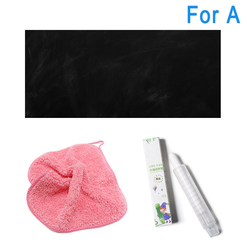 45*100cm itseliimautuvaa irrotettavaa kuivapaperia liitutaulu liitutaulu valkoinen taulu tussi graffiti seinätarra lasten maalaukseen: Vaihtoehto 4