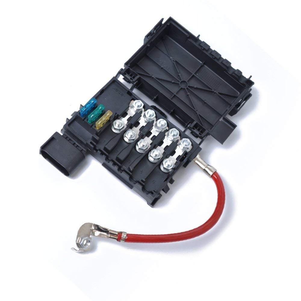 Bil sikringsskap batteri terminal tilbehør for volkswagen bora golf  mk4 98-05 auto tilbehør batteri sikring boks bil styling