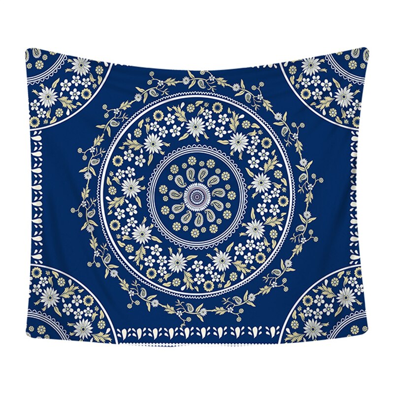 Bohemian wandtapijt mandala wanddecoratie strandmat handdoek polyestervezel mandala wandtapijt bedsprei woondecoratie