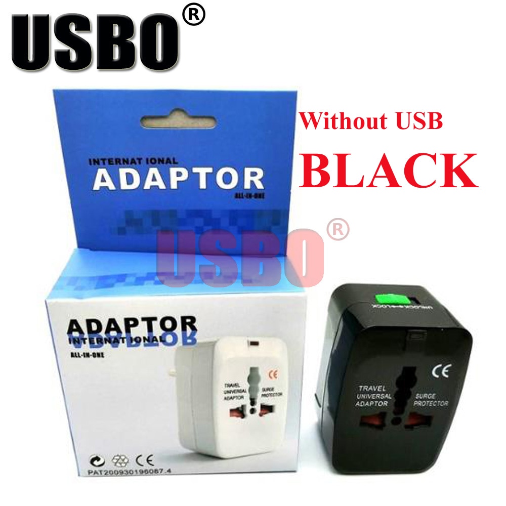 Wit multifunctionele global Universal travel Adapter Plug dubbele Usb-poort AC Power Adapter met AU US UK EU plug socket converter