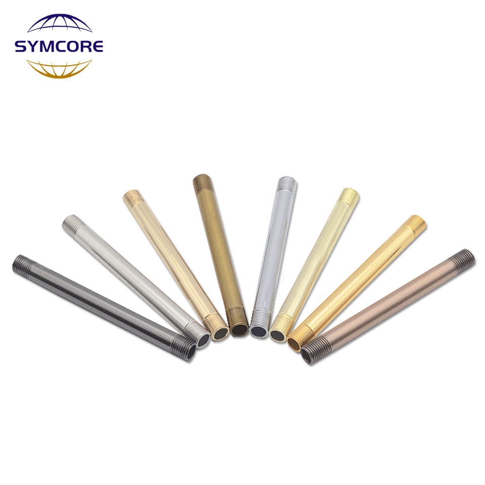 2 stk lige stang  m10 m12 m16 hule ydre tandrør længde 100mm bordlampe lysekrone krystal lampe forlænget seler
