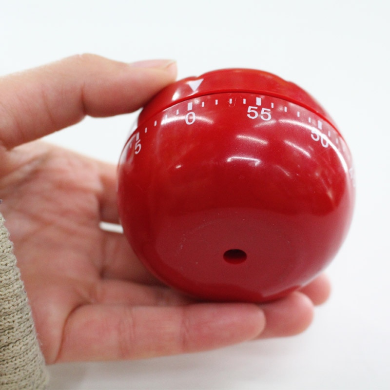 Pomodoro timer kjøkken dingser egg timer student timer alarm søt mini mekanisk urskive 60- minutters kjøkken gadgets