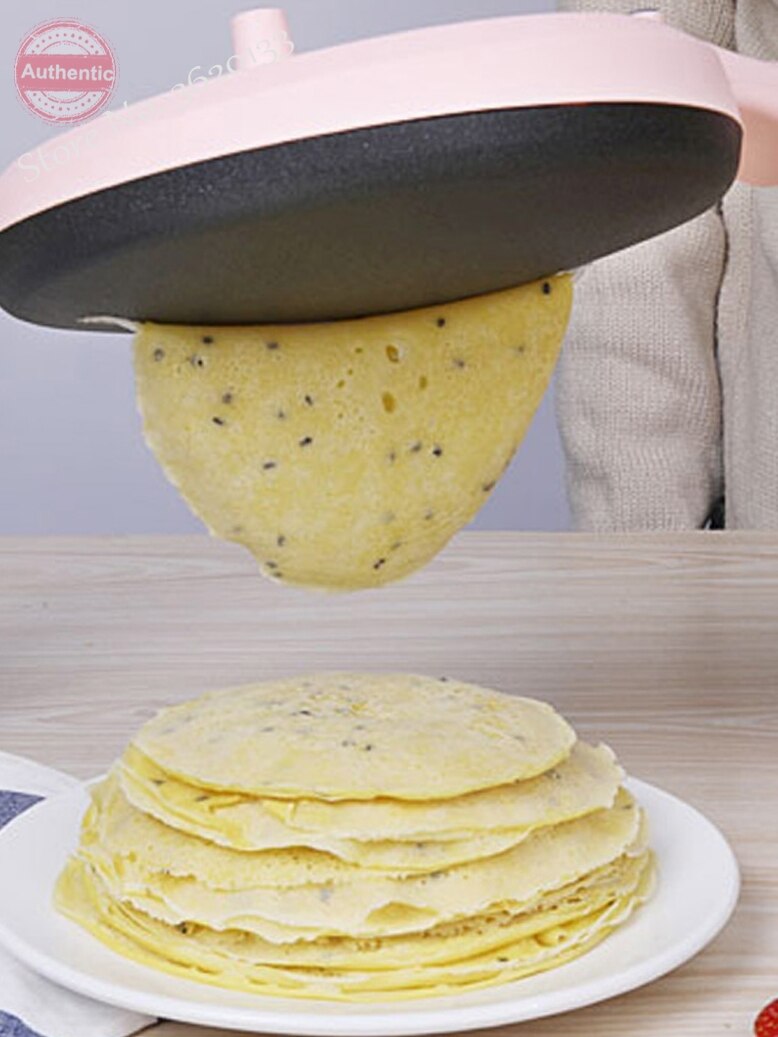 Automatic Crepe Makers Nonstick Food Grade Material Mini Pancake Machine Household Electric Baking Pan 220V 600W