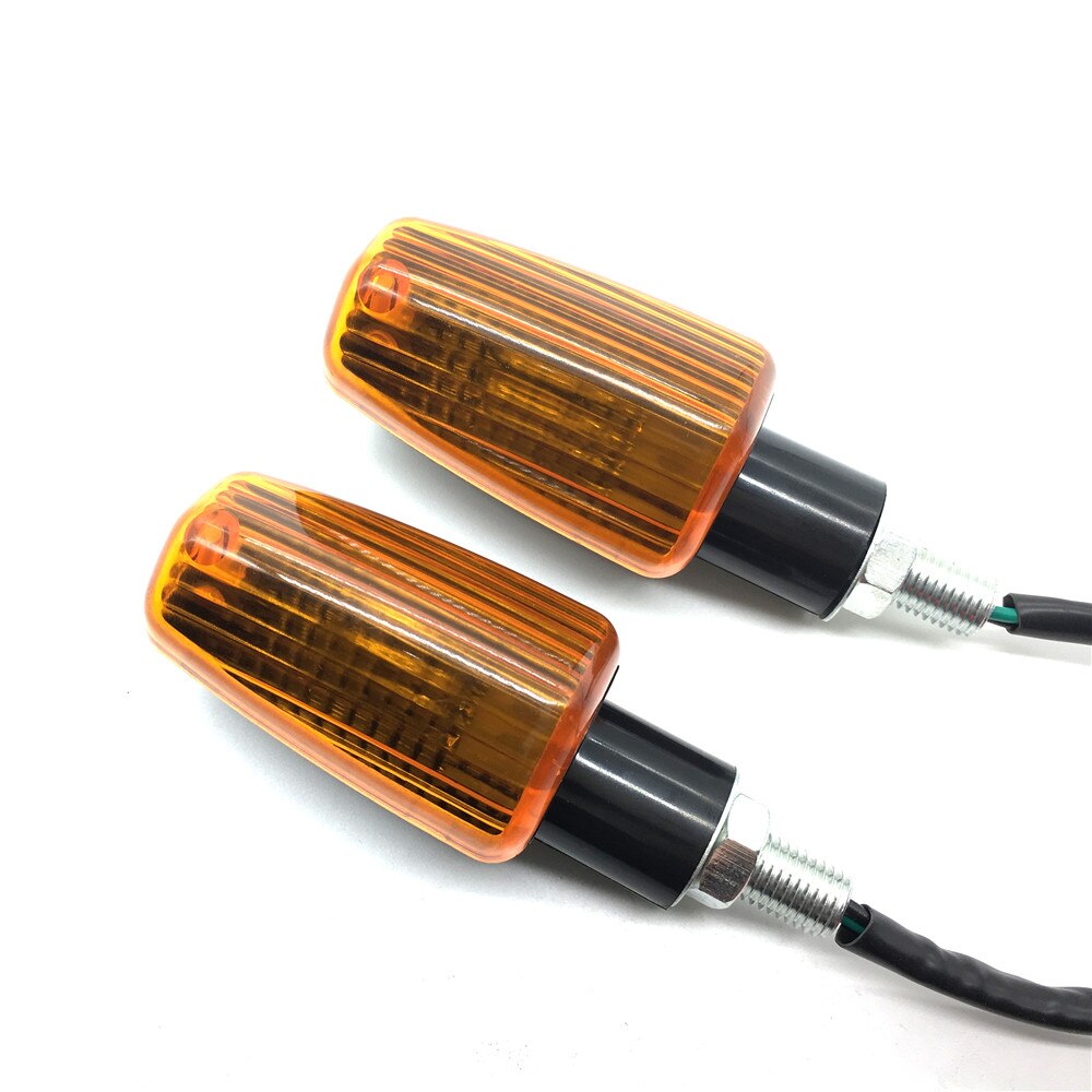 Motorrad Blinker Lichter 4Stck Blinker Birne Bernstein blinken Licht für Honda Kawasaki Suzuki Yamaha Lampe Universal-: Bernstein