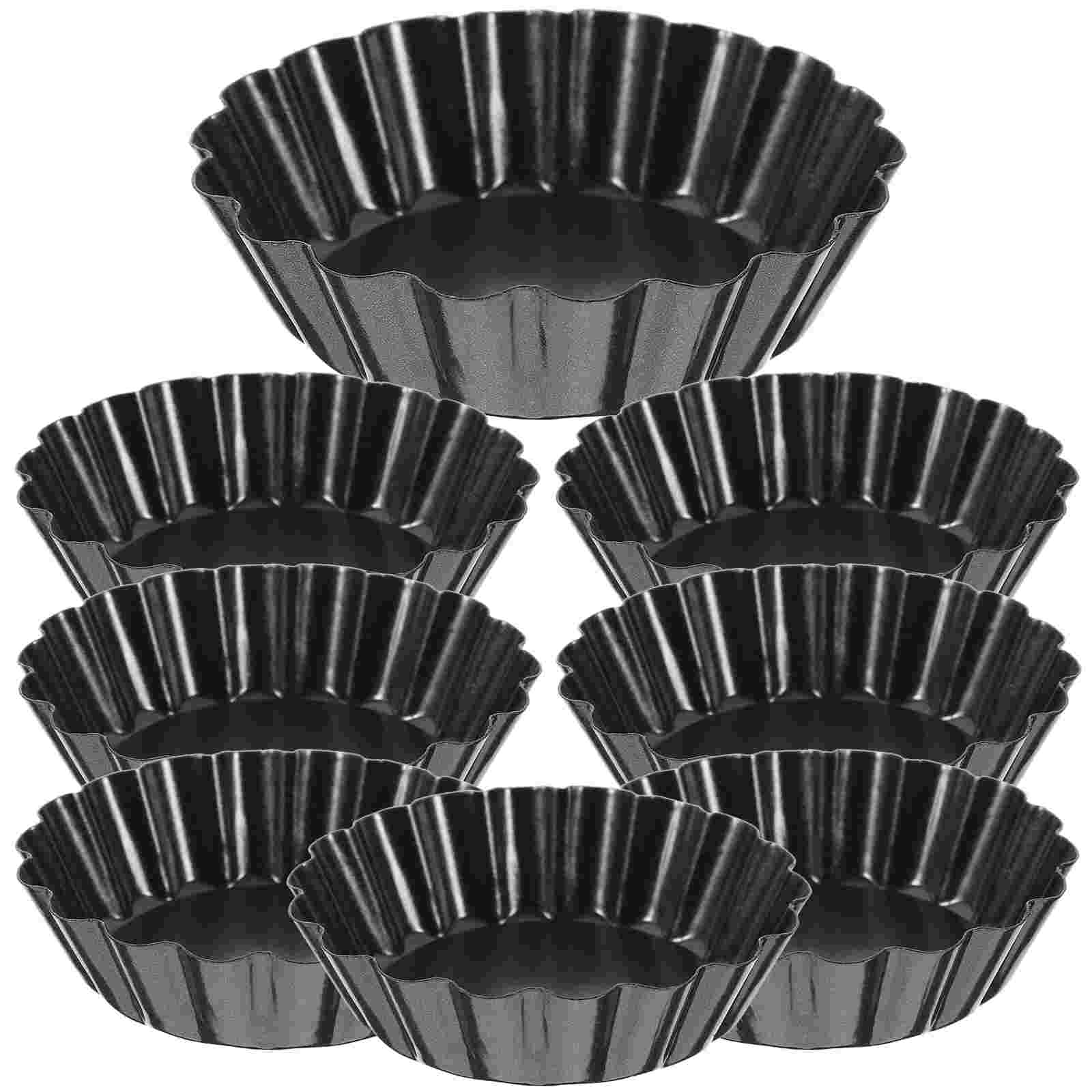 Mini sartenes con fondo extraíble para Mousse, moldes para hornear pasteles, postres, parte inferior estriada, herramienta de cocina resistente para hornear: Default Title