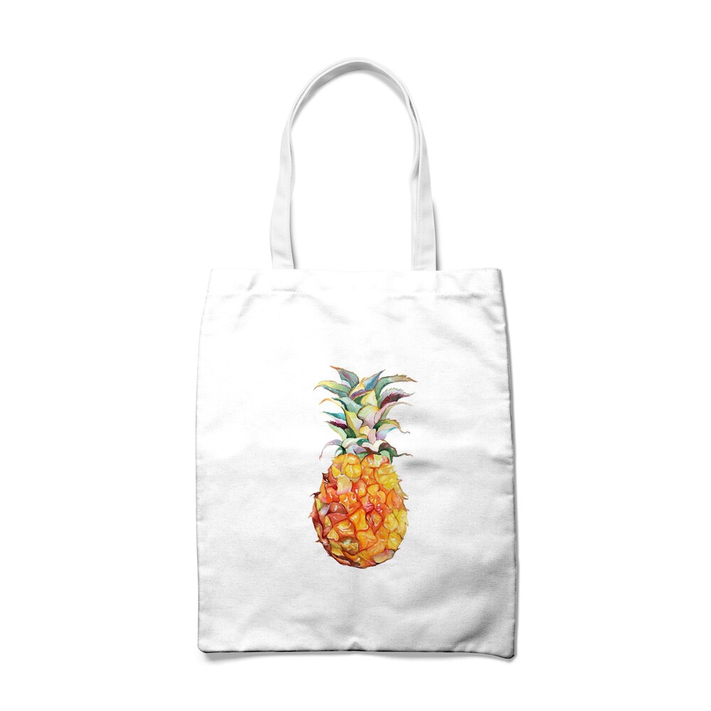 Bloemen Printing Boodschappentas Canvas Tote Bag Print Wit Schouder Bakken Voor Reizen Boodschappentassen Herbruikbare Eco Katoen Handtassen: 2