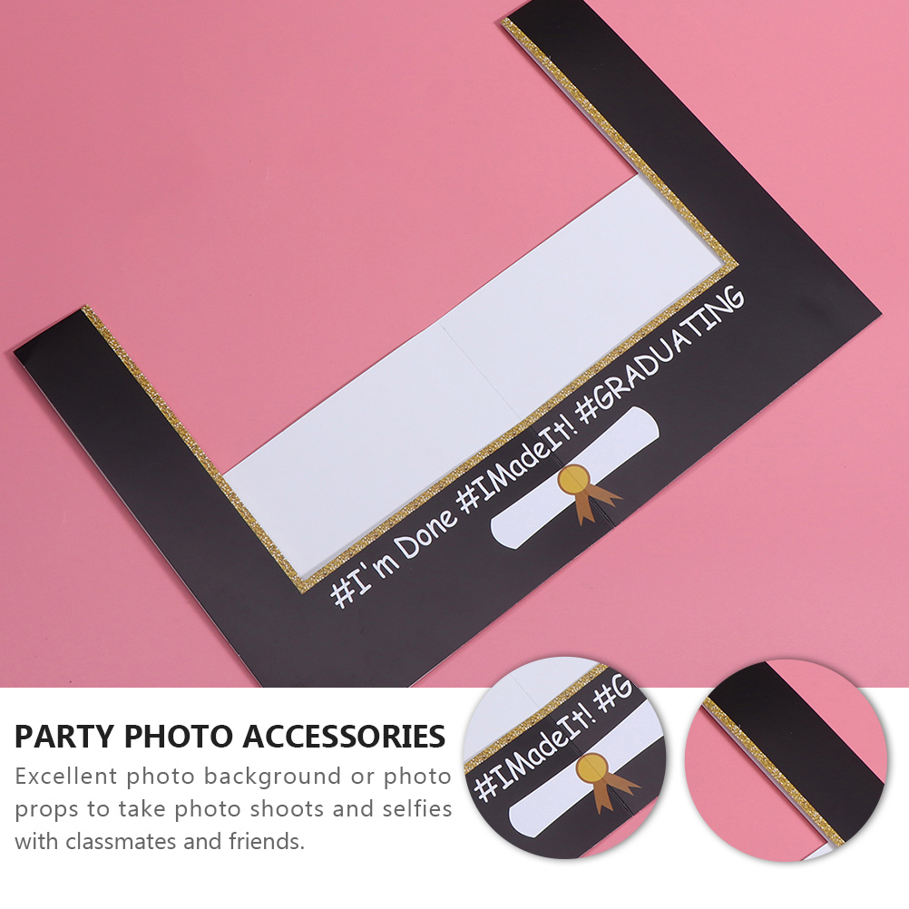 1Set Selfie Photo Prop Frame Prop 2022 Graduation Selfie Prop Photo Frame