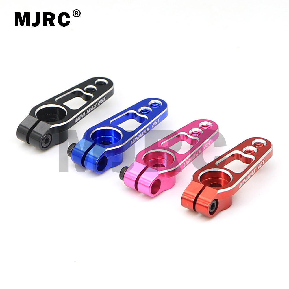 MJRC 1PCS Aluminum Alloy 25T 31mm Steering Servo Arm Horn Black/Red/Blue Color for RC Car Crawler Parts