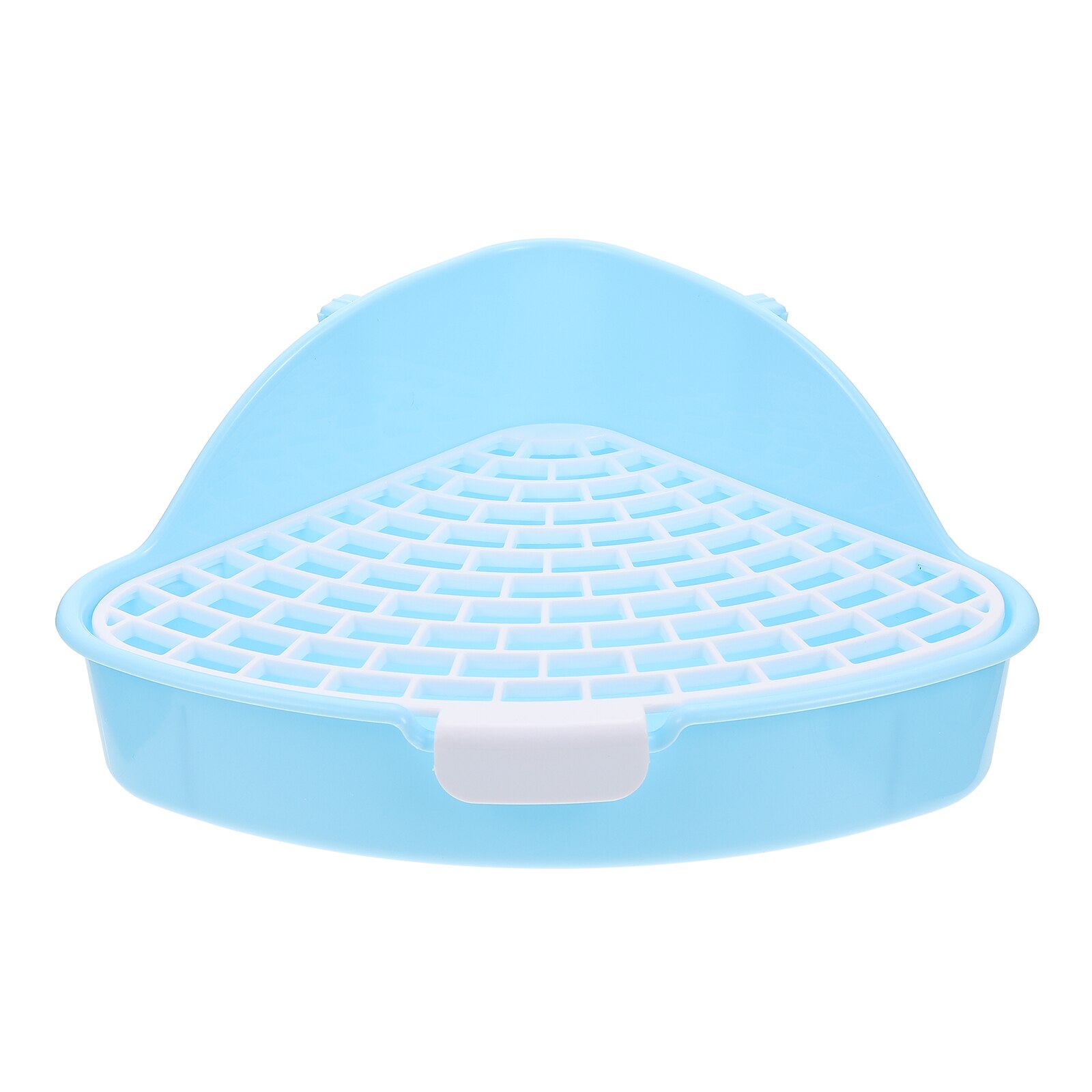 Triangolo coniglio lettiera coniglietto Toilette vasino allenatore lettiera in plastica: blu