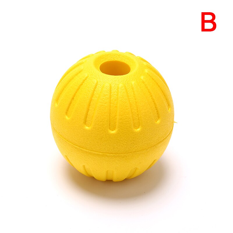 Pet Dog Training Chew Toy Indestructible Solid Rubber Ball Play Fetch Bite Carrier Rope Bite: 2