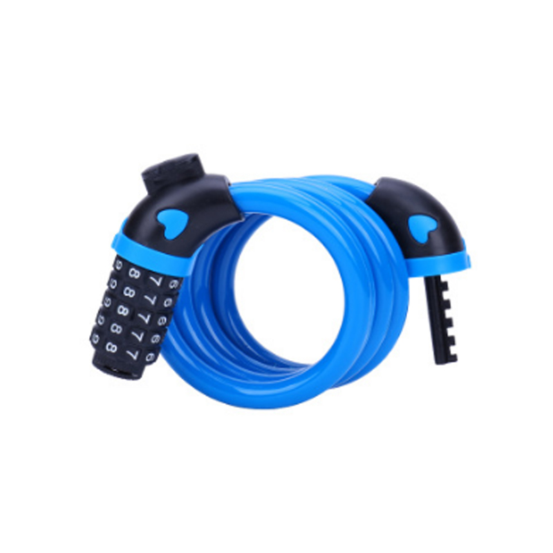 Fietsslot Code Sleutel Sloten Bike Fietsen Wachtwoord Combinatie Security Staaldraad Sloten Fiets Accessoires Multicolor 1.2-1.8m: Blue(120m)