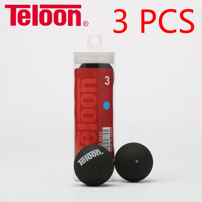 Teloon squashbold forskellig hastighed til mellemliggende begynderketsjerketchere squash raquetasbold  k025 spc: 1 bldian -3 stk