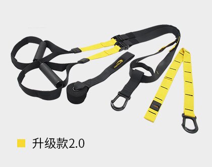 Resistance Bands Suspension Trainer - Gym Workout Fitness Pull Rope Straps: Yellow