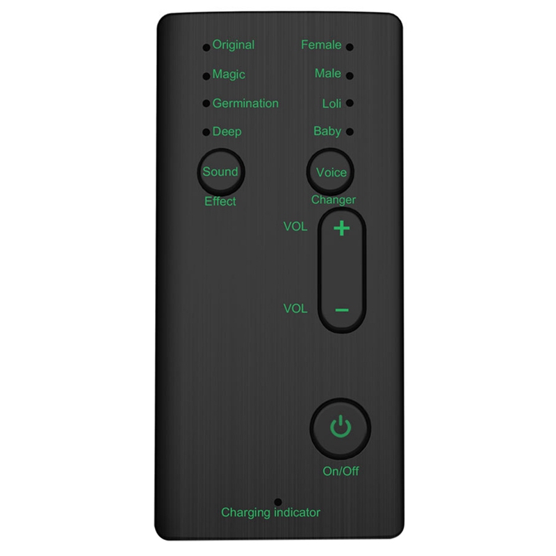 Mini Voice Changer Portable 8 Voice Changing Modulator with Adjustable Voice Functions Phone Computer: Default Title